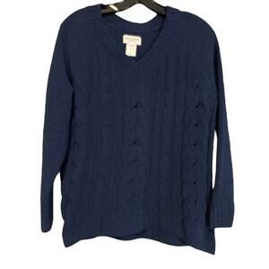 Arizona Jeans Company V-neck Oversized Sweater Size XS Soft Stretch Chenille